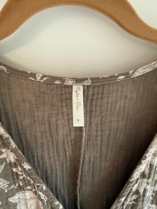 Rylee+ cru Women’s Mandi Button-Front Maxi Dress - garden green/White - Picture 4 of 7